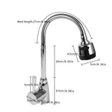 Aleación de Zinc Caño Giratorio Grifo de Fregadero de Cocina Mezclador con Mango Solo Faucet de Agua Frío y Caliente