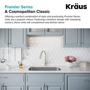 Kraus KBU14 31 1/2 inch Undermount Single Bowl 16 gauge Stainless Steel Kitchen Sink